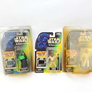 Star Wars Kenner Collection Emperor Palpatine Lak Sivrak Admiral Ackbar Lot Of 3